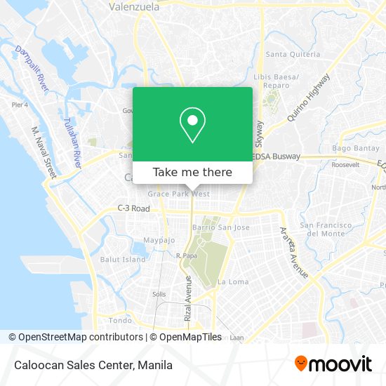 Caloocan Sales Center map