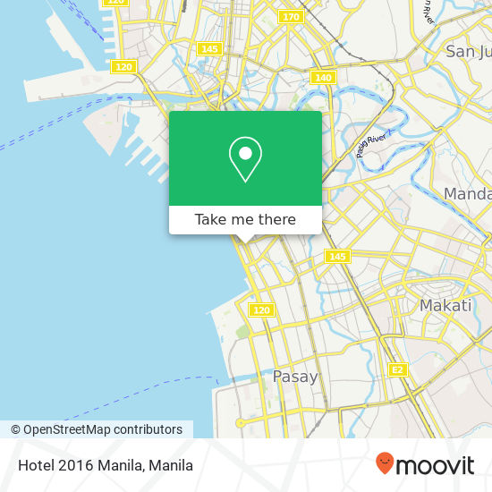 Hotel 2016 Manila map