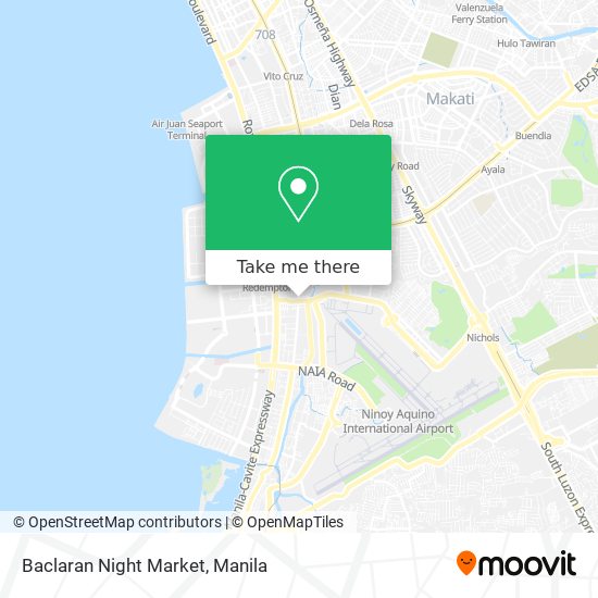 Baclaran Night Market map