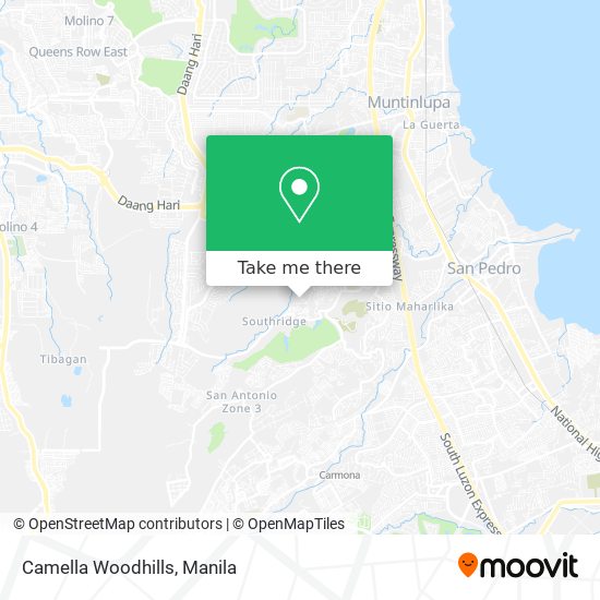 Camella Woodhills map