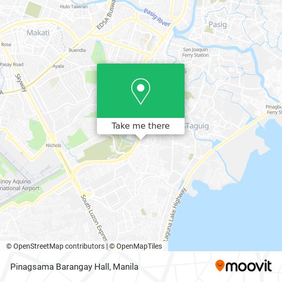 Pinagsama Barangay Hall map
