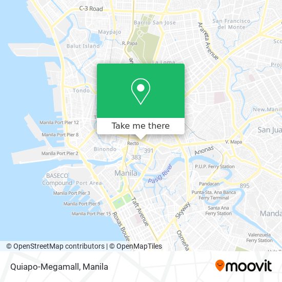 Quiapo-Megamall map