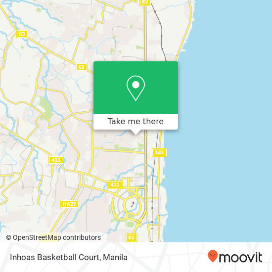 Inhoas Basketball Court map