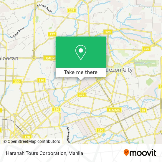 Haranah Tours Corporation map