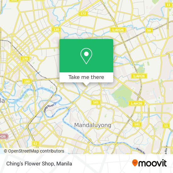 Ching's Flower Shop map