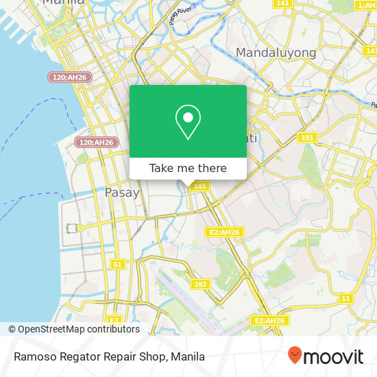 Ramoso Regator Repair Shop map
