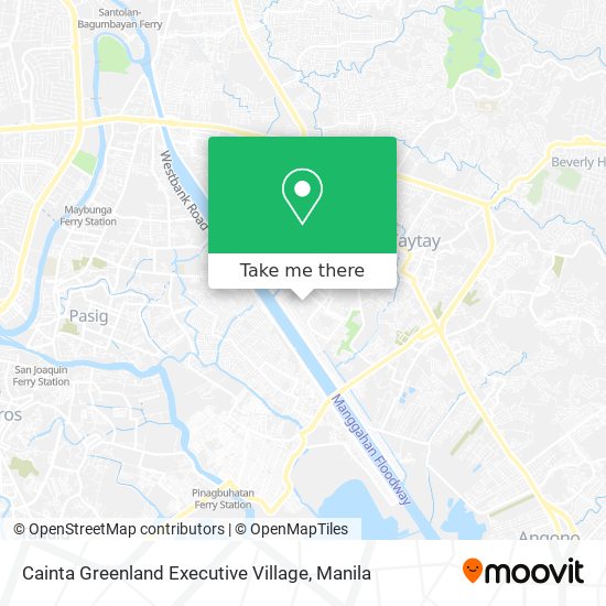 Cainta Greenland Executive Village map