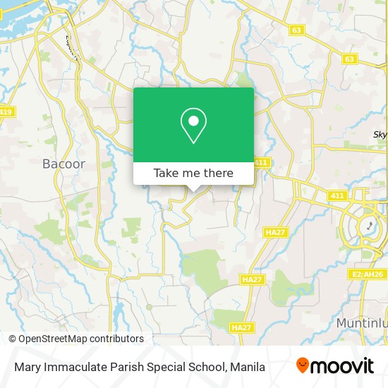 Mary Immaculate Parish Special School map