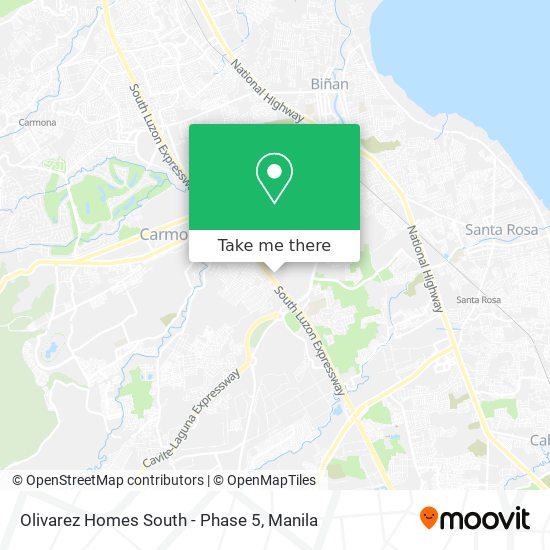 Olivarez Homes South - Phase 5 map