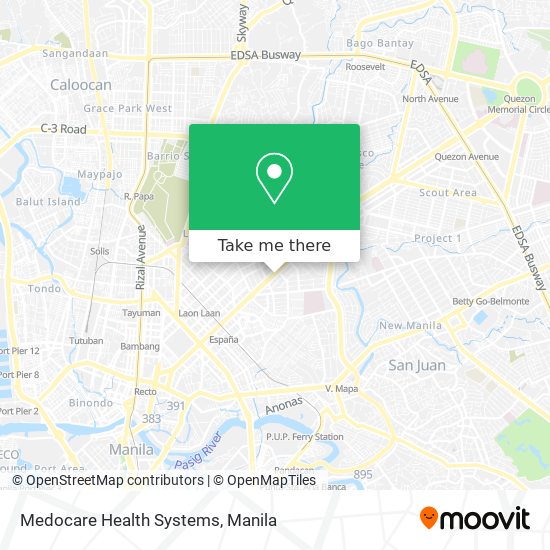 Medocare Health Systems map