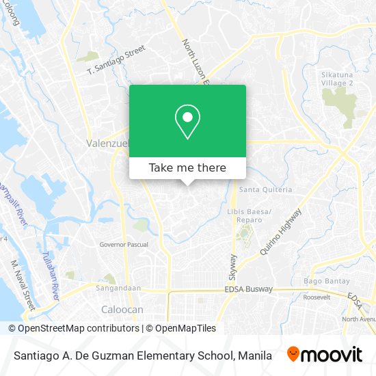 Santiago A. De Guzman Elementary School map