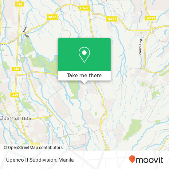 Upehco II Subdivision map