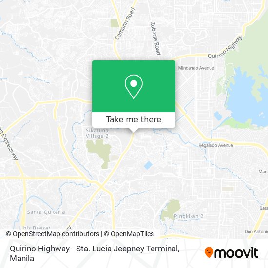 Quirino Highway - Sta. Lucia Jeepney Terminal map