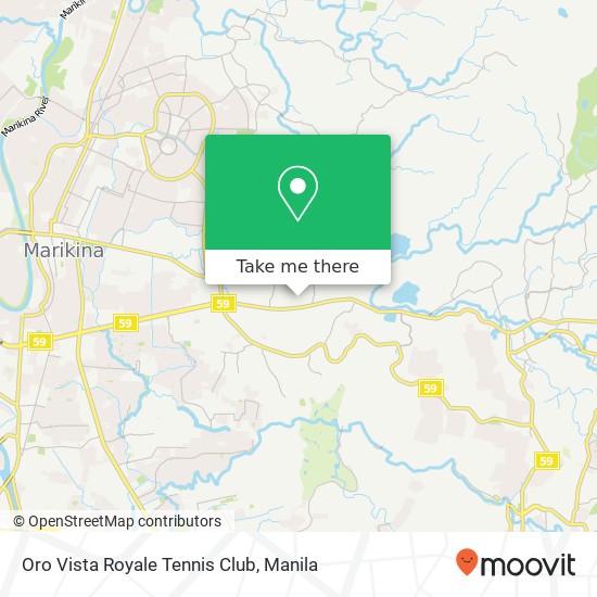 Oro Vista Royale Tennis Club map