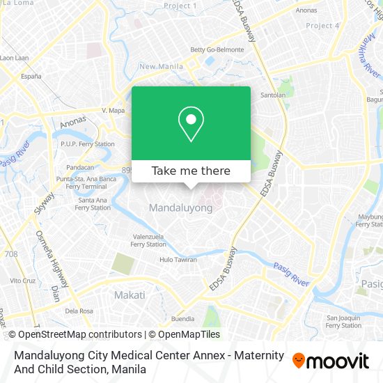 Mandaluyong City Medical Center Annex - Maternity And Child Section map