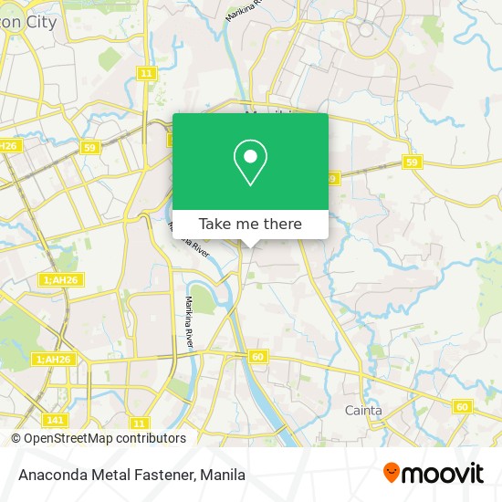 Anaconda Metal Fastener map