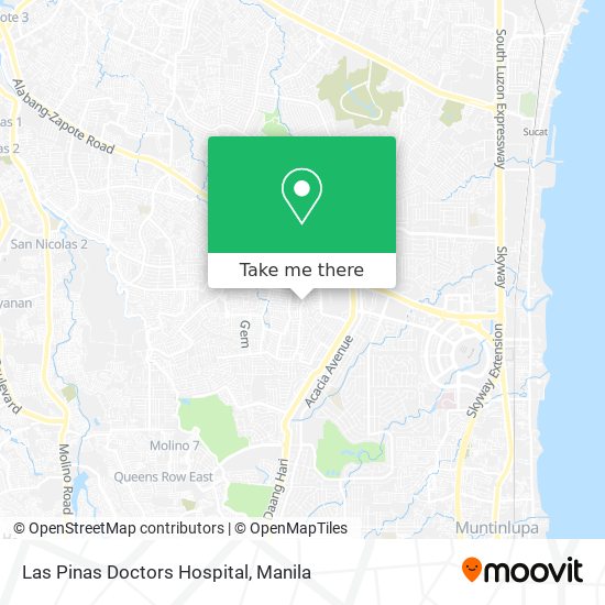 Las Pinas Doctors Hospital map