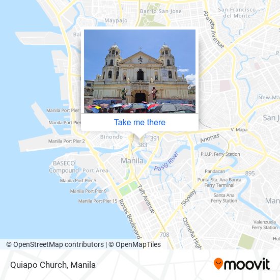 Quiapo Church map