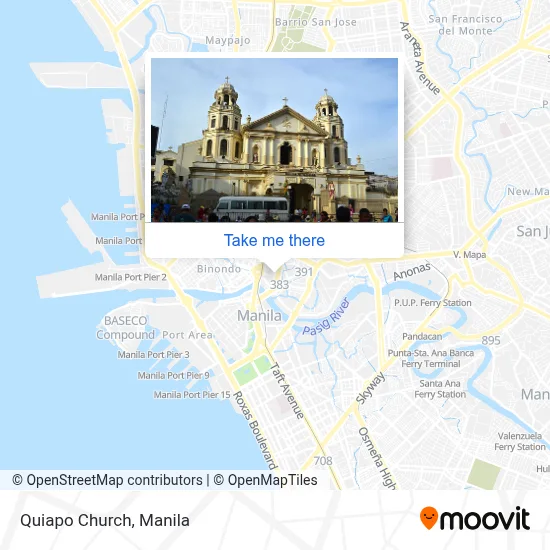 Quiapo Church map