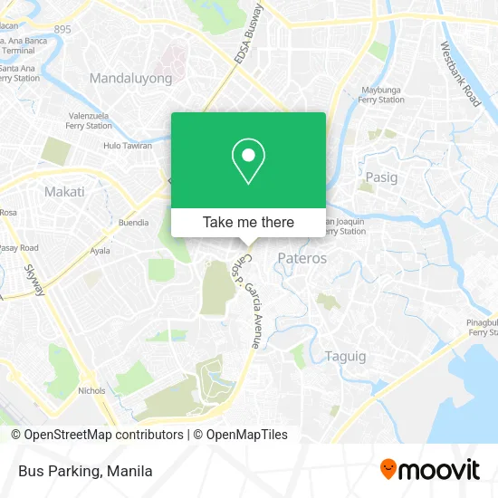 Bus Parking map