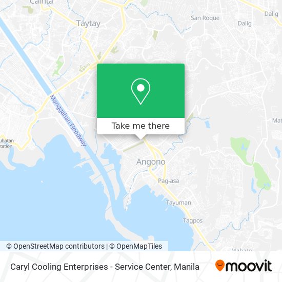Caryl Cooling Enterprises - Service Center map