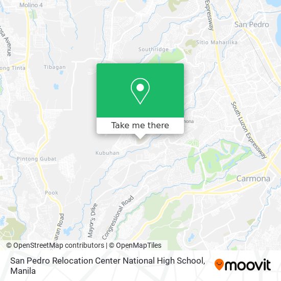 San Pedro Relocation Center National High School map