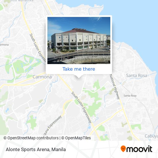 Alonte Sports Arena map