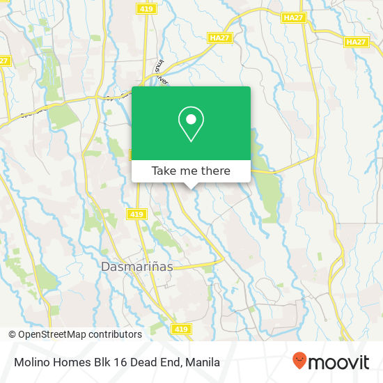 Molino Homes Blk 16 Dead End map