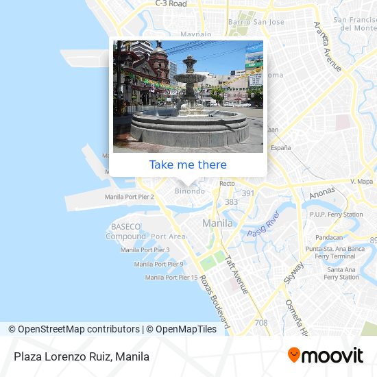 Plaza Lorenzo Ruiz map