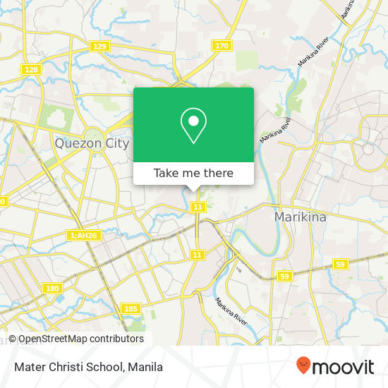 Mater Christi School map