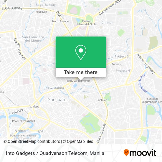 Into Gadgets / Quadvenson Telecom map