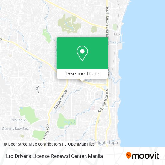 Lto Driver's License Renewal Center map