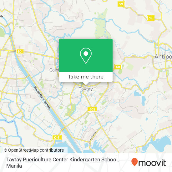 Taytay Puericulture Center Kindergarten School map