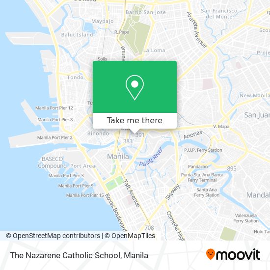 The Nazarene Catholic School map