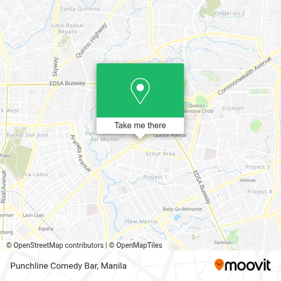 Punchline Comedy Bar map