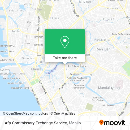 Afp Commissary Exchange Service map