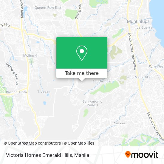 Victoria Homes Emerald Hills map
