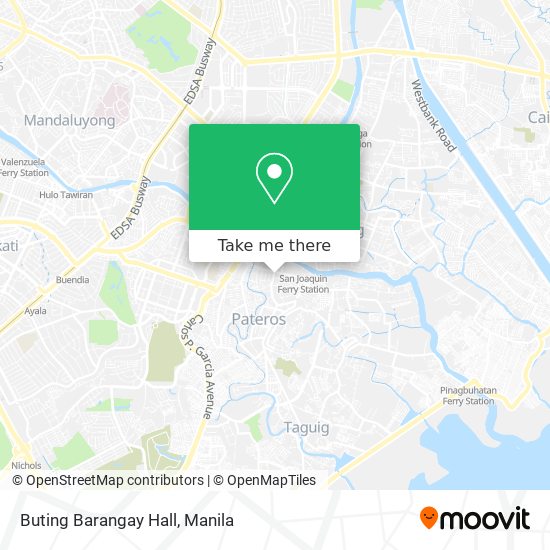 Buting Barangay Hall map