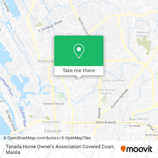 Tanada Home Owner's Association Covered Court map