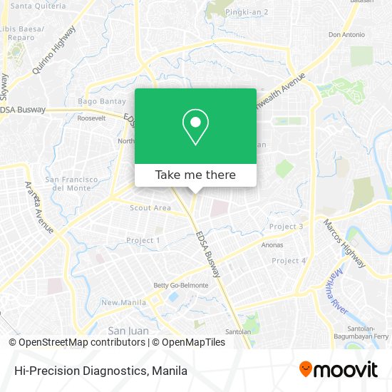 Hi-Precision Diagnostics map
