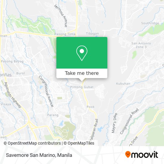 Savemore San Marino map
