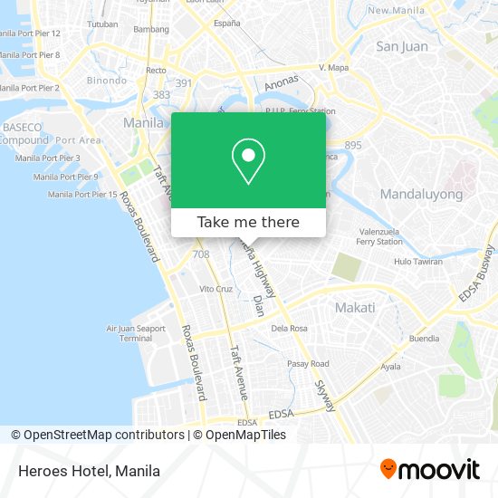 Heroes Hotel map