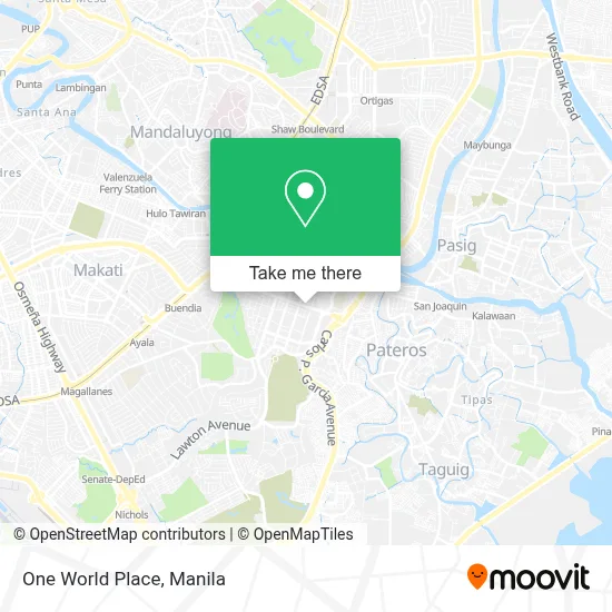 One World Place map