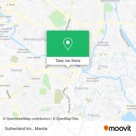 Sutherland Inc. map