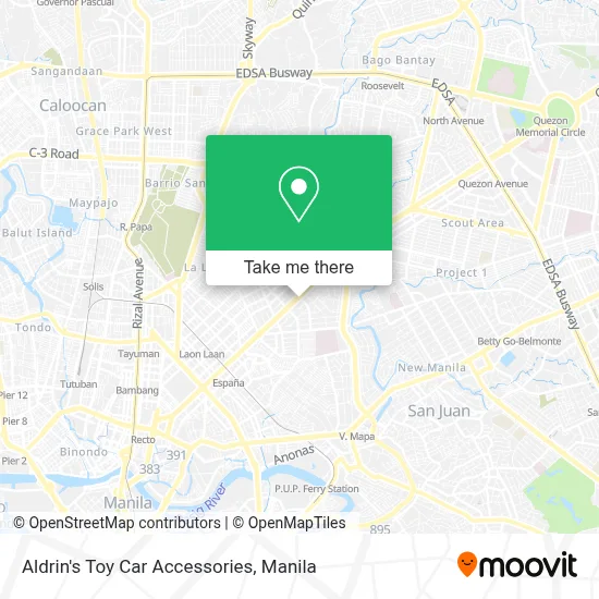 Aldrin's Toy Car Accessories map