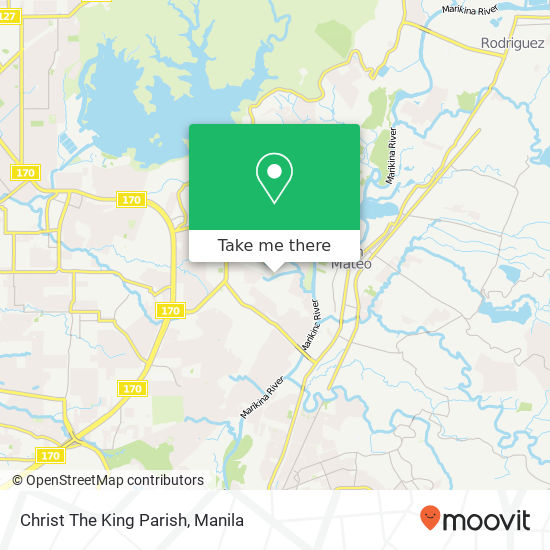 Christ The King Parish map