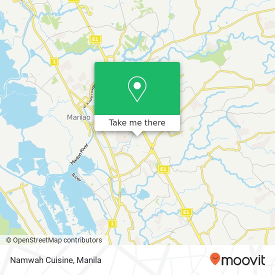 Namwah Cuisine map