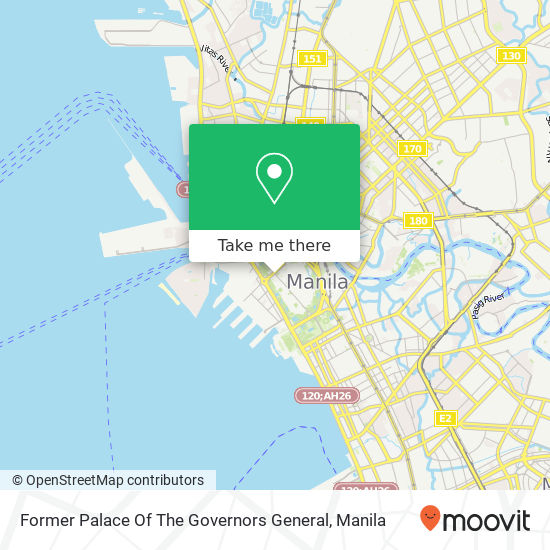 Former Palace Of The Governors General map