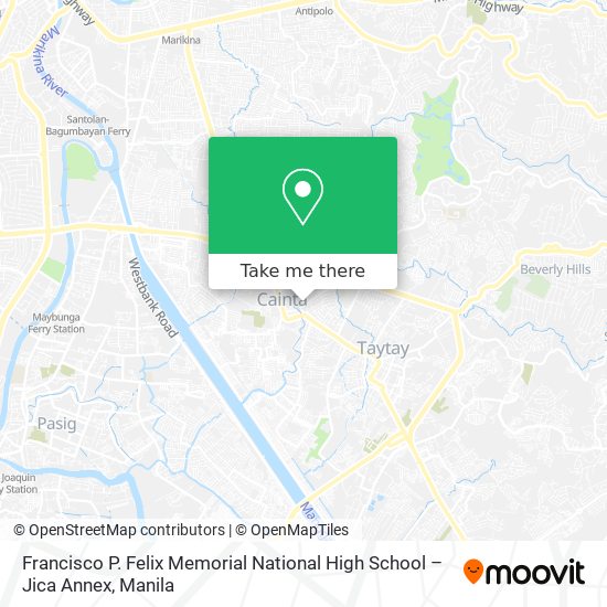 Francisco P. Felix Memorial National High School – Jica Annex map