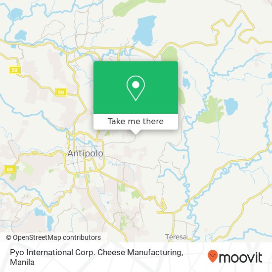 Pyo International Corp. Cheese Manufacturing map